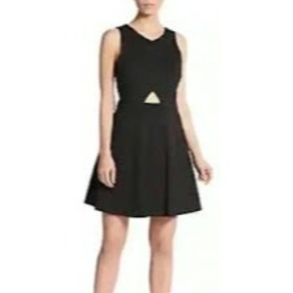 Cece By Cynthia Steffe‎ Black Sleeveless Dress With Cutout Detail Size 4